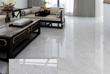Gạch đ&aacute; Porcelain 60cmx60cm x&aacute;m v&acirc;n trắng VNVDN0600600032