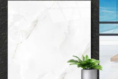 Gạch đ&aacute; Porcelain 80cmx80cm trắng v&acirc;n x&aacute;m v&agrave;ng PN TP 8005